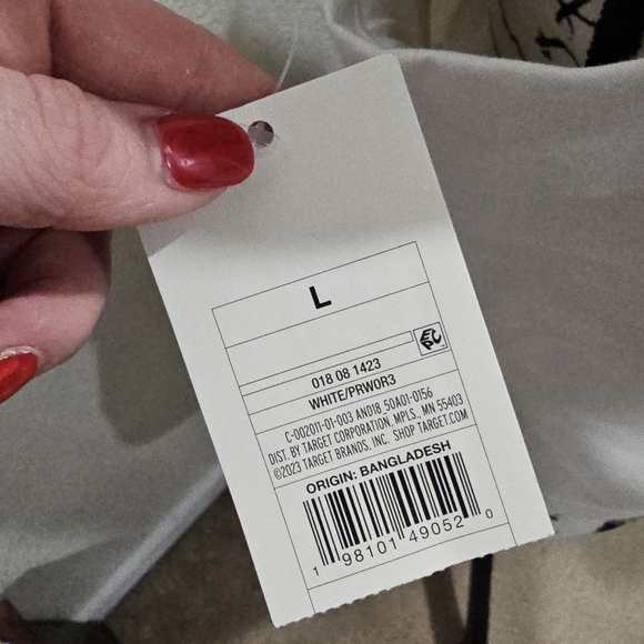 NWT White Sleeveless Top Button Up sz-Lg - Picture 4 of 5